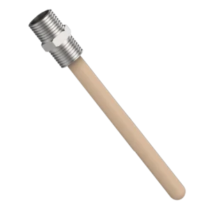 ceramic tube with mounting nipple