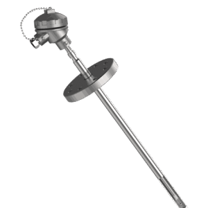 t – 903 thermocouple with outer inner protection tube & counter flange
